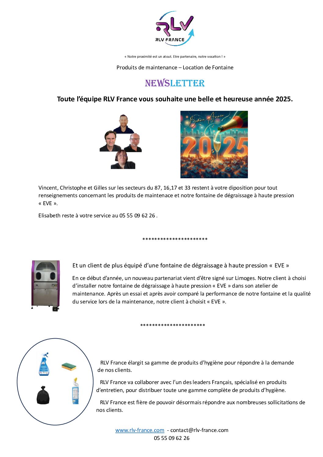 NEWSLETTER JANVIER