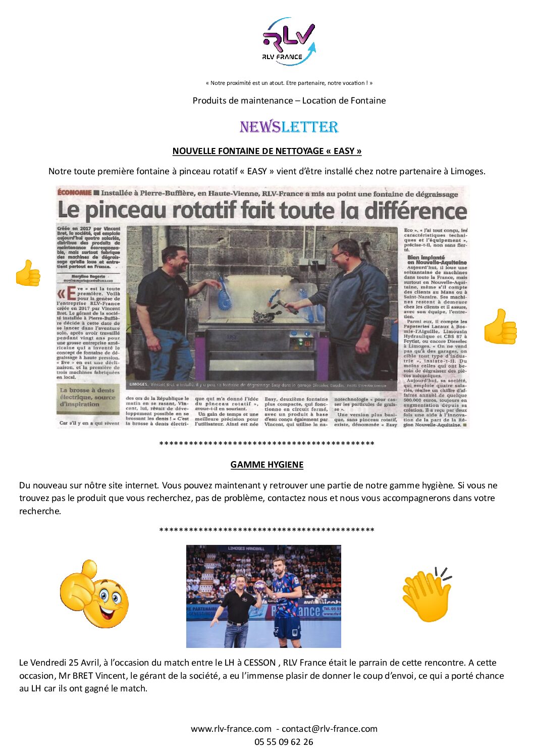 NEWSLETTER MAI