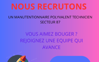 RLV France recrute un manutentionnaire poylvalent technicien secteur 87