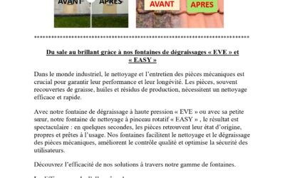 GAMME DEMOUSSANT/NETTOYAGE PIECES MECANIQUES